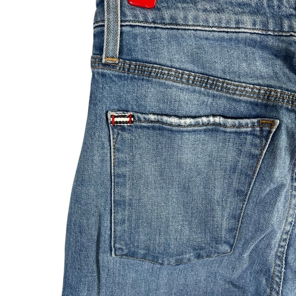 AO.LA x ALICE + OLIVIA High Rise Cropped Wide Leg Jeans in Night Moves - Picture 9 of 15